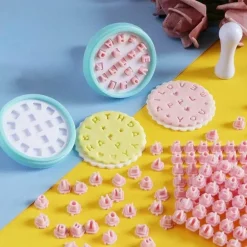 Alphabet-Plätzchen-Stempel-Set, lustige Backformen für kreative Dekoration