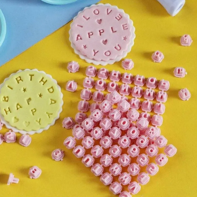 Alphabet-Plätzchen-Stempel-Set, lustige Backformen für kreative Dekoration