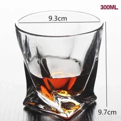 Altmodisches Whiskybecher-Set – Scotch-Bourbon-Gläser für Cocktails