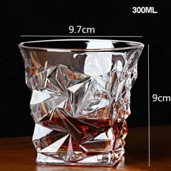 Altmodisches Whiskybecher-Set – Scotch-Bourbon-Gläser für Cocktails