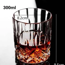 Altmodisches Whiskybecher-Set – Scotch-Bourbon-Gläser für Cocktails