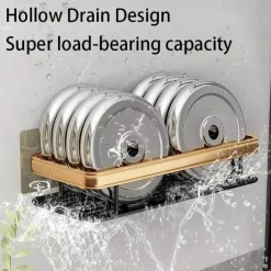 Aluminium-Badezimmer-Eckregal mit Handtuchhalter – platzsparende Aufbewahrungslösung