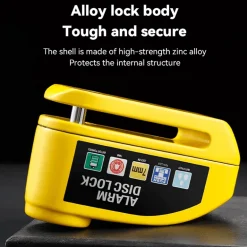 Aluminium-Scheibenbremsenschloss - Diebstahlsicherung mit Alarm