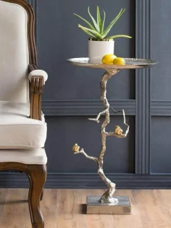 Aluminum Coffee Table - Modern Tree Branch Design Minimalist Furniture