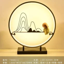 Aluminum Ring Table Lamp - Modern Creative Lighting