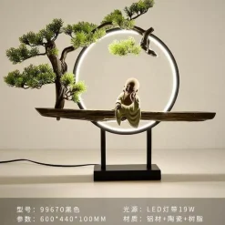 Aluminum Ring Table Lamp - Modern Creative Lighting