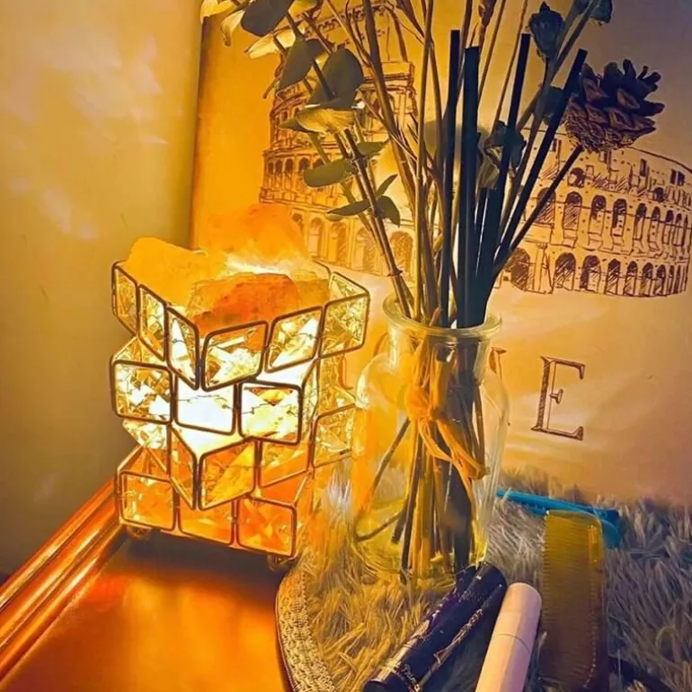 Ambient Crystal Cube Light - Schimmernde Stimmungslampe