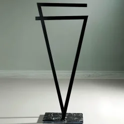 Ambra Marble Towel Rack - Elegant Bathroom Organizer