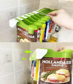 An der Wand montierter Gewürz-Organizer – Gewürzregal zur Aufbewahrung in der Küche