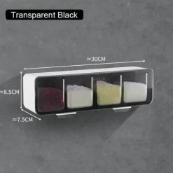 An der Wand montiertes Gewürzregal – Organizer und Aufbewahrungslösung für Gewürzgläser