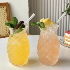 Ananas-Cocktailglas – Kreatives Wein- und Saftglas mit hohem Borosilikatgehalt
