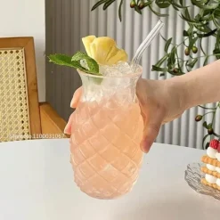 Ananas-Cocktailglas – Kreatives Wein- und Saftglas mit hohem Borosilikatgehalt