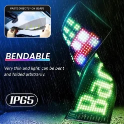 Anpassbares LED-Bluetooth-Autoschild - Fun Ride Display