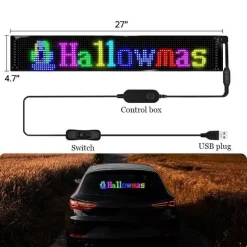 Anpassbares LED-Bluetooth-Autoschild - Fun Ride Display
