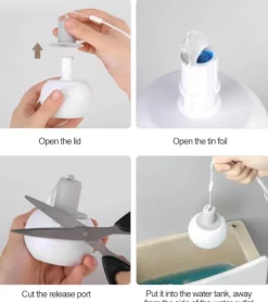 Antibakterieller Badezimmer-Gelball - Desinfektionsreiniger