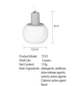 Antibakterieller Badezimmer-Gelball - Desinfektionsreiniger