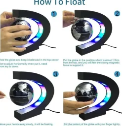 Antigravity Floating Globe LED Lampe - Einzigartiges Wohndekor