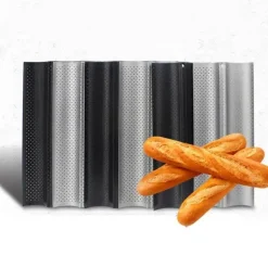 Antihaft-Baguetteform - 4-Rillen-Backblech