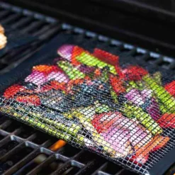 Antihaftbeschichtete BBQ-Grillmatte – wiederverwendbares Grillzubehör