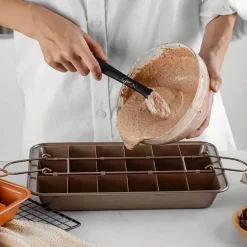 Antihaftbeschichtete Brownie-Pfanne – Brisé-Backblech für einfaches Herauslösen