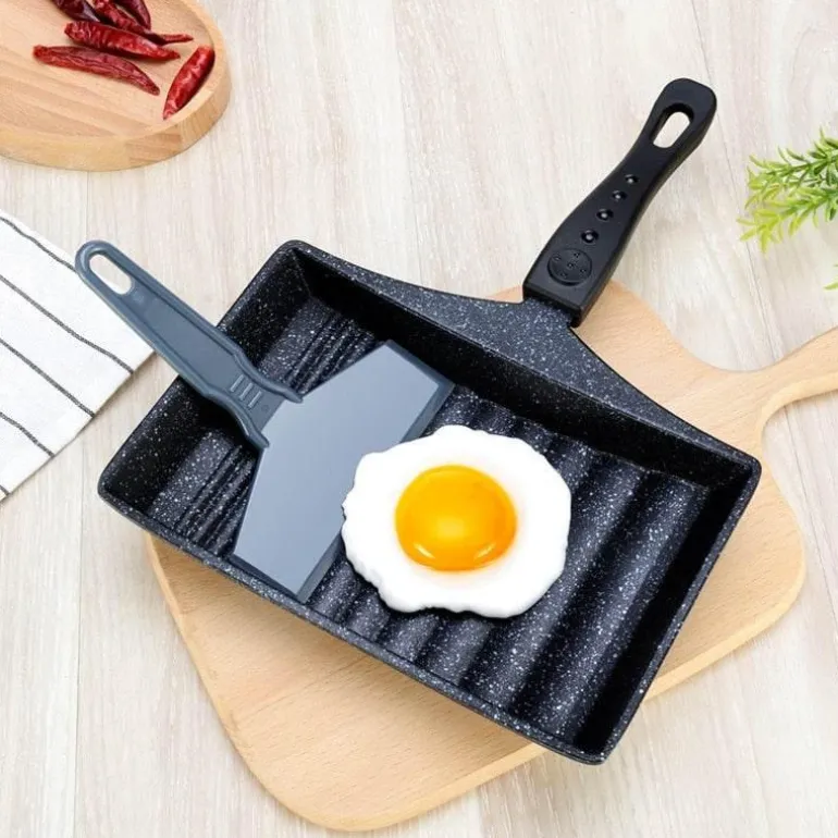 Antihaftbeschichtete Eierrollpfanne – Kochgeschirr zum einfachen Eierkochen