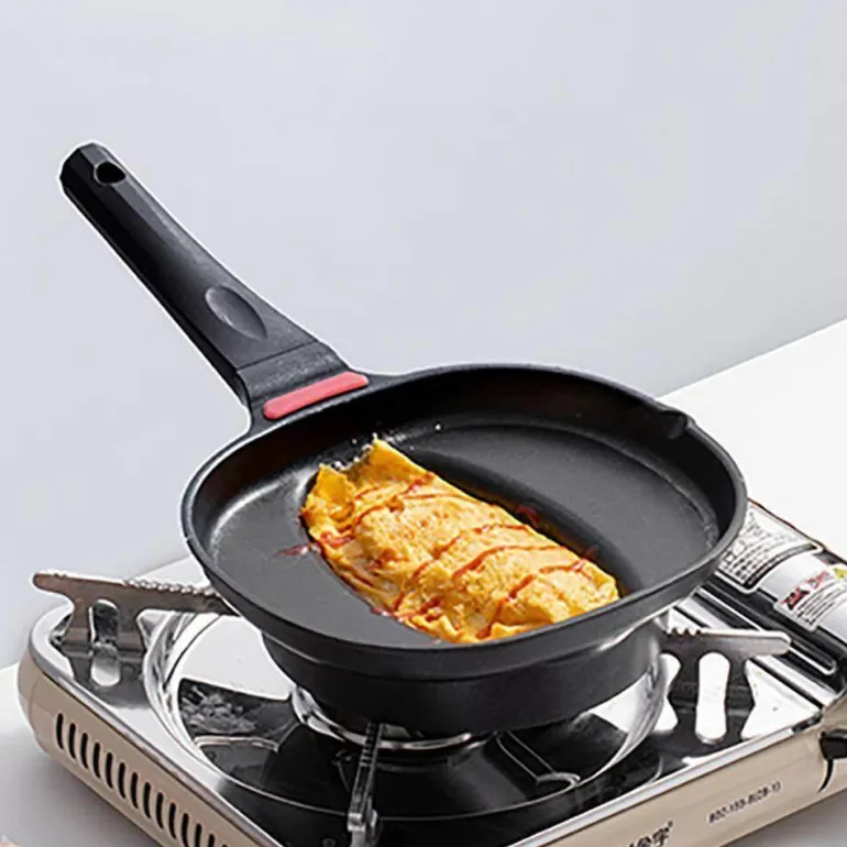 Antihaftbeschichtete Omurice-Pfanne – Kochgeschirr im japanischen Stil