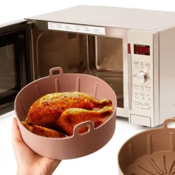 Antihaftbeschichteter Luftfritteusenkorb – wiederverwendbares Kochzubehör für einfaches Kochen