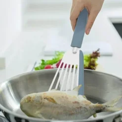 Antihaftbeschichteter Silikonspatel – Kochwender aus Stahl