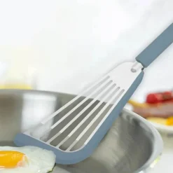 Antihaftbeschichteter Silikonspatel – Kochwender aus Stahl