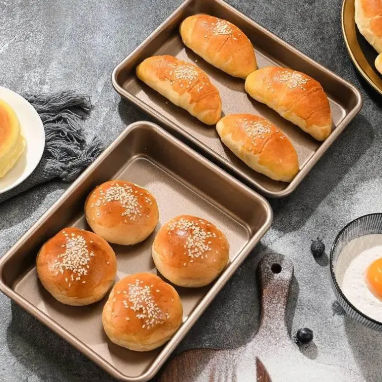 Antihaftbeschichtetes Kuchenbackblech aus Karbonstahl, langlebiges Backgeschirr für perfekte Brotformen