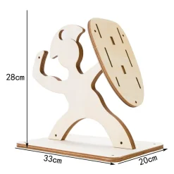 Antiker Krieger-Messerhalter – einzigartiges dekoratives Küchenaccessoire