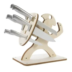 Antiker Krieger-Messerhalter – einzigartiges dekoratives Küchenaccessoire