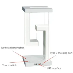 Anti-Schwerkraft-Nachtlampe mit kabelloser Aufladung – Modernes Wohndekor