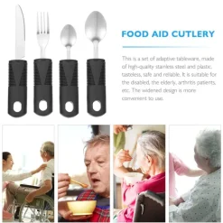 Anti-Shake-Geschirrset für Senioren – Easy Grip Dining Essentials