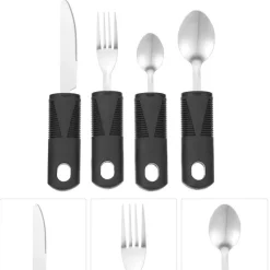 Anti-Shake-Geschirrset für Senioren – Easy Grip Dining Essentials