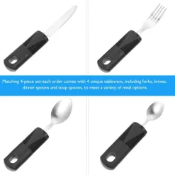 Anti-Shake-Geschirrset für Senioren – Easy Grip Dining Essentials