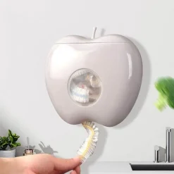 Apfelförmiger, wandmontierter Frischhaltefolienspender