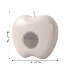 Apfelförmiger, wandmontierter Frischhaltefolienspender