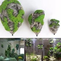 Aquarium-Dekor – Thema „Fliegende Felsen, Meer, Berge“