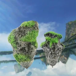 Aquarium-Dekor – Thema „Fliegende Felsen, Meer, Berge“