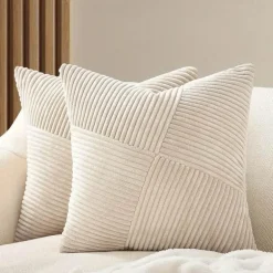 Arlo Kissenbezug – gemütlicher, gerippter, dekorativer Kissenbezug