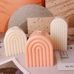 Aromara Arched Soy Scented Candle – Freesia, Rose & Wild Bluebell