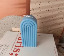 Aromara Arched Soy Scented Candle – Freesia, Rose & Wild Bluebell