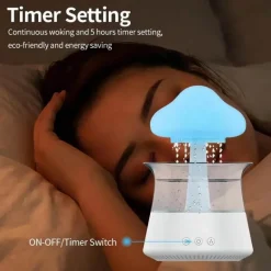 Aromatherapie-Diffusorlampe – Entspannendes Wolkenregenlicht