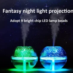 Aromatherapy Diffuser with Colorful Sky Lamp - Humidifier Night Light