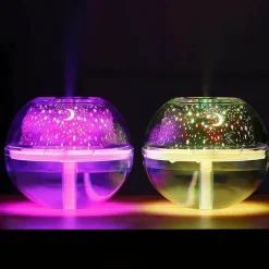 Aromatherapy Diffuser with Colorful Sky Lamp - Humidifier Night Light