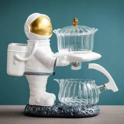 Astronaut Aroma Automatische Teekanne – Teekanne mit Sieb für Weltraumliebhaber