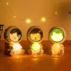 Astronauten-LED-Nachtlicht – süßes Haustier-Dekor für Kinder