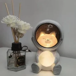 Astronauten-LED-Nachtlicht – süßes Haustier-Dekor für Kinder