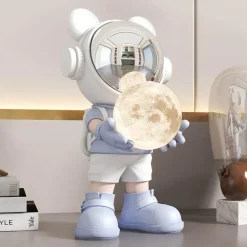 Astronauten-Mond-Tischlampe – Nachtlicht mit Weltraummotiv